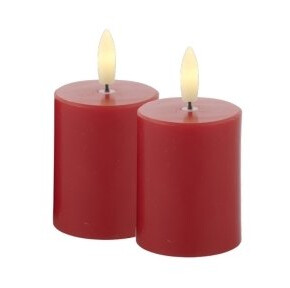 Sirius Home Sille Mini Figur Rød Voks 2 Lamper Led Batteri