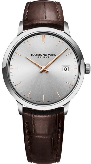 Raymond Weil Herreklokke 5485 SL5 65001 Toccata Sølvfarget/Lær Ø39