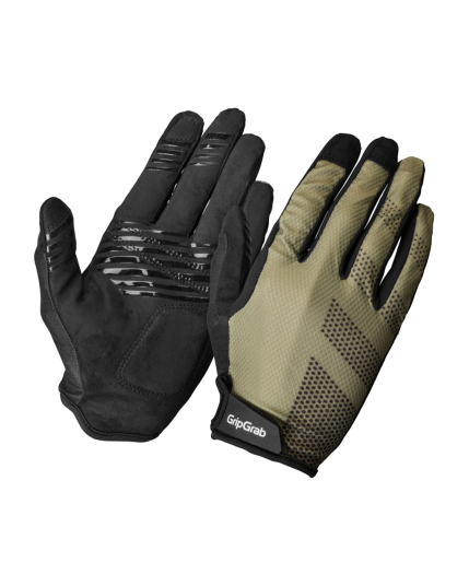 RIDE Lite Padded Full Finger Gloves Olive Green 12