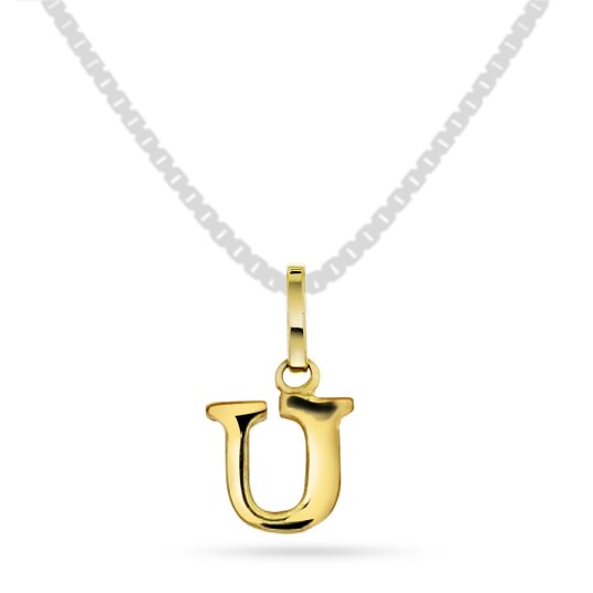 Pan Jewelry, Anheng i 585 gult gull bokstav U Pan Jewelry, Anheng i 585 gult gull bokstav U