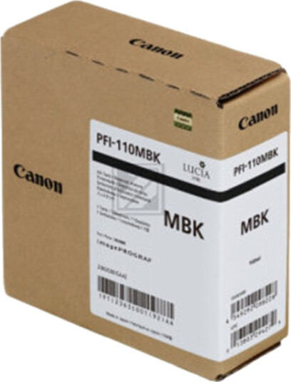 Canon Canon PFI-110 MBK Blekkpatron mattsvart PFI-110MBK Canon Canon PFI-110 MBK Blekkpatron mattsvart PFI-110MBK