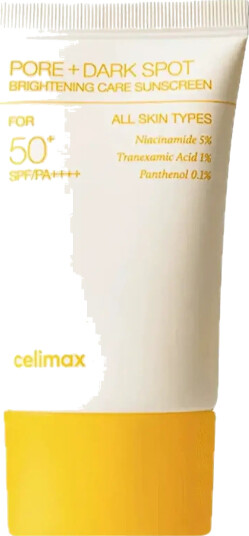 Celimax Pore+ Mørkeflekker Lysnende Solkrem SPF50 Nude 50 ML Celimax Pore+ Mørkeflekker Lysnende Solkrem SPF50 Nude 50 ML