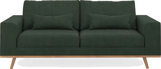 Copenhagen 2 seters Manchestersofa Mørk grønn