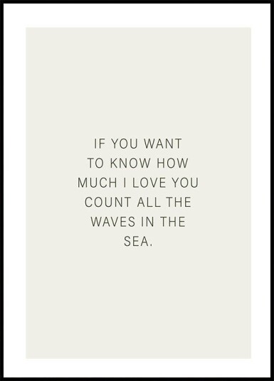 If You Want Plakat Plakat / 100x150cm