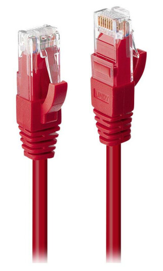 Lindy Cat6 Koblingskabel 2 m Rød med Gullplater