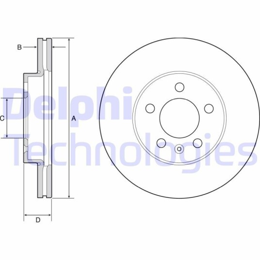 Bremseskive DELPHI BG4963C