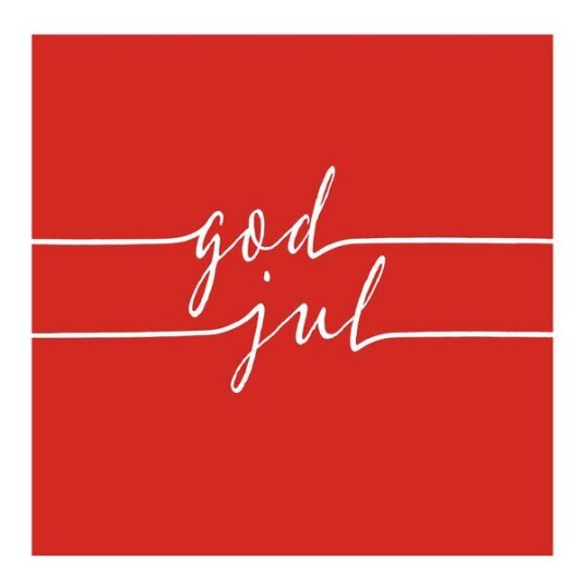 Ambiente Serviett 33x33 cm 20 stk God Jul rød Ambiente Serviett 33x33 cm 20 stk God Jul rød