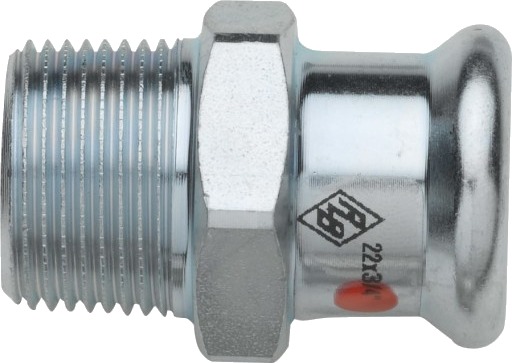 15mm x 3/4" TURBO ståladapternippel