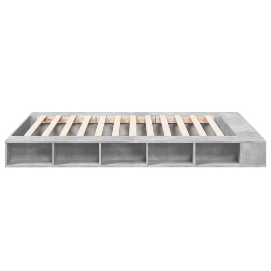 Sengeramme betonggrå 150x200 cm konstruert tre 8721102621246