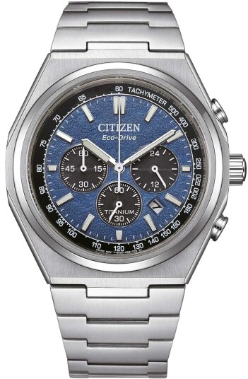 Citizen Herreklokke CA4610 85L Eco Drive Blå/Titan Ø42.5 mm Citizen Herreklokke CA4610 85L Eco Drive Blå/Titan Ø42.5 mm