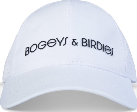 Bogeys & Birdies Tech Cap 3D Hvit Capser White Small-Medium