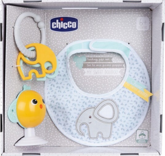 Chicco My Sweet Doudou Gavesett Med Smekke Og Rangle