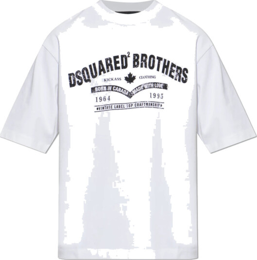 Dsquared2 Herre Topper Hvit 2XL, Dsquared2 Herre Topper Hvit 2XL,