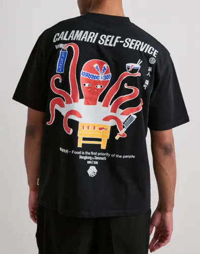 Woodbird Wbbaine Octo Tee T skjorte med trykk Svart