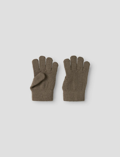 Lil"Atelier Nmnnanson Knit Gloves1 Lil - Brown - 4