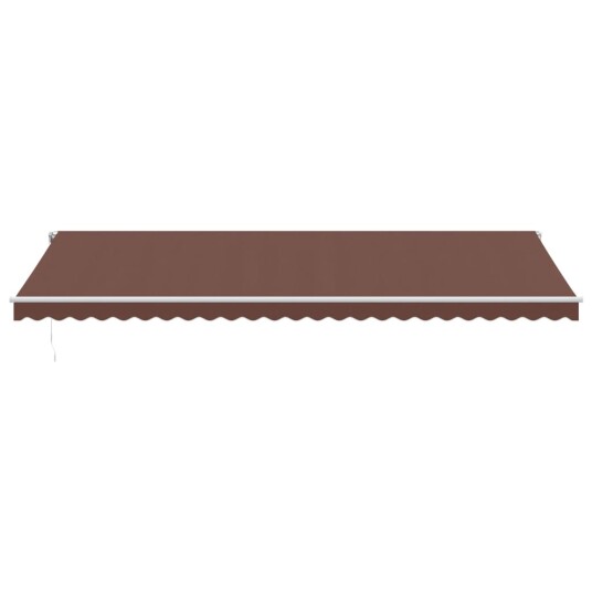 Automatisk uttrekkbar markise brun 600x350 cm