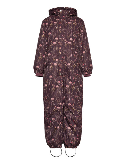Minymo Snow Suit Aop Burgundy 110 Minymo Snow Suit Aop Burgundy 110