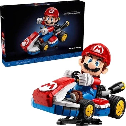 Mario Kart Byggesett Bygg din egen racerbil | Offisielt Super Mario-leketøy for gutter og jenter