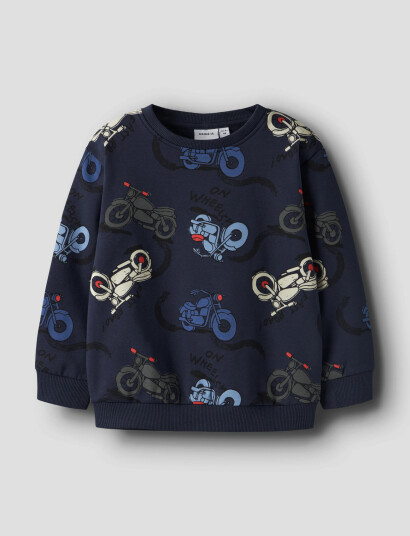 Name It Nmmbrett Ls Nreg Sweat Unb Box Navy 98