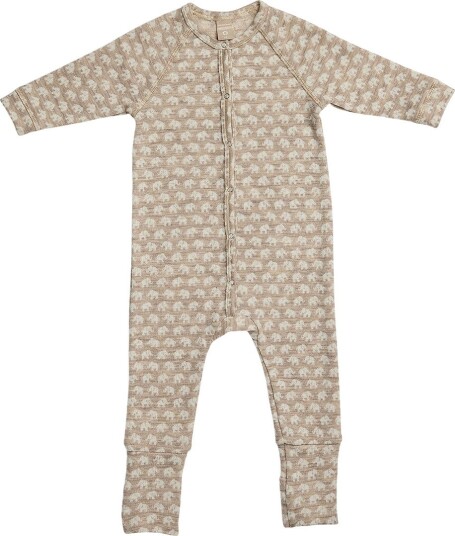 Smallstuff Nattdrakt - Ull - Light Nature - Smallstuff - 1½ år (86) - Nattdrakt Beige Brun