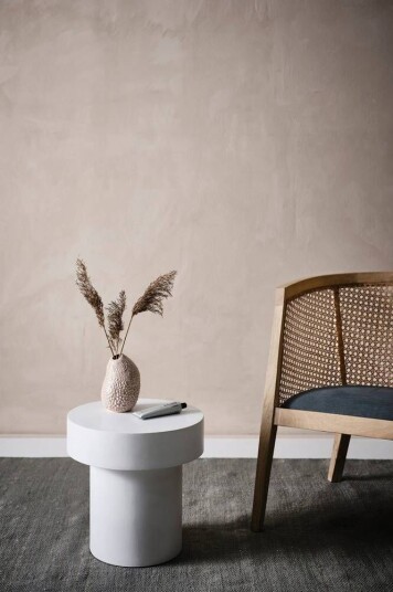 Baratti sidebord Ø 35 cm - lavt Blank hvit
