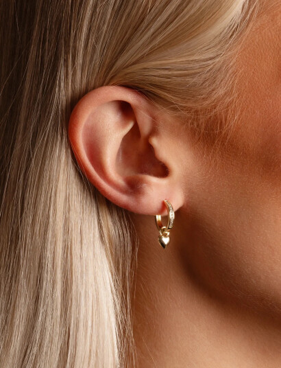 SNÖ of Sweden Cute Crystal Pendant Ear G/Clear Onesize Gold ONE SIZE SNÖ of Sweden Cute Crystal Pendant Ear G/Clear Onesize Gold ONE SIZE