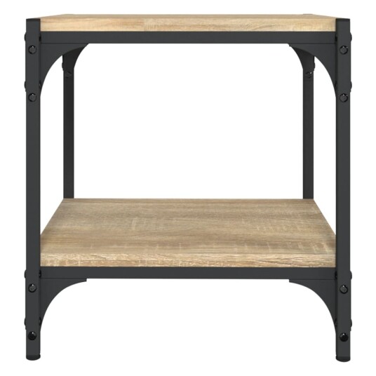 vidaXL TV-benk sonoma eik 40x33x41 cm konstruert tre og stål