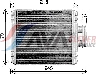Varmeapparat register AVA COOLING SYSTEMS VN6434