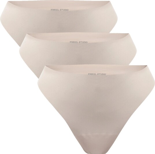 Enkel Studio Underwear String 3Pack Esvera   BEIGE   S