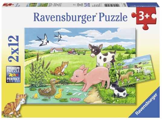 Ravensburger Baby Farm Animals 2x12p Ravensburger Baby Farm Animals 2x12p
