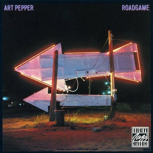 Art Pepper  Roadgame  CD