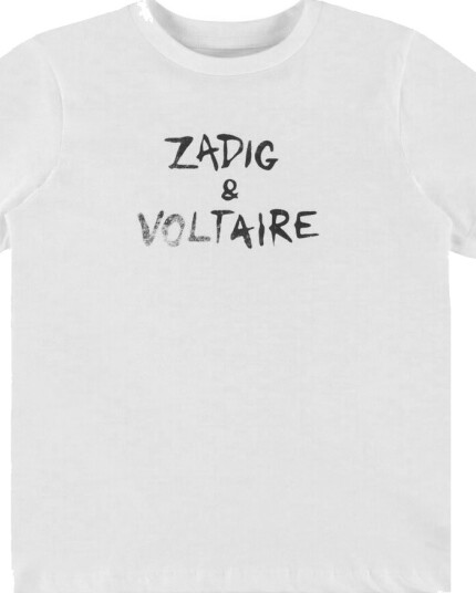 Zadig & Voltaire T skjorte Hvit m. Trykk Zadig & Voltaire 12 år 152 T skjorte