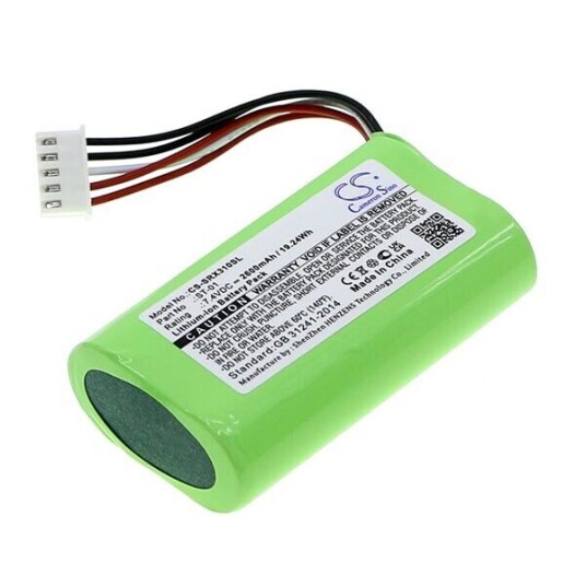 Sony SRS-X3 batteri (2600 mAh 7.4 V, Grønn)