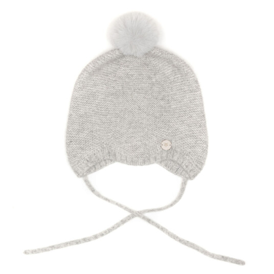 HUTTEliHUT SOFT hat w/cashmere – light grey melange 6 12m HUTTEliHUT SOFT hat w/cashmere – light grey melange 6 12m
