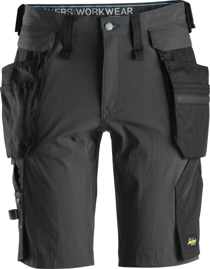 Snickers Workwear 6108 LiteWork Shorts grå, svart C48
