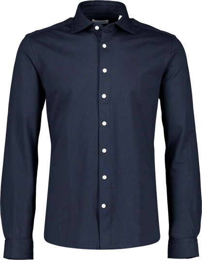 Lindbergh Knitted Dress Shirt L/S Navy L
