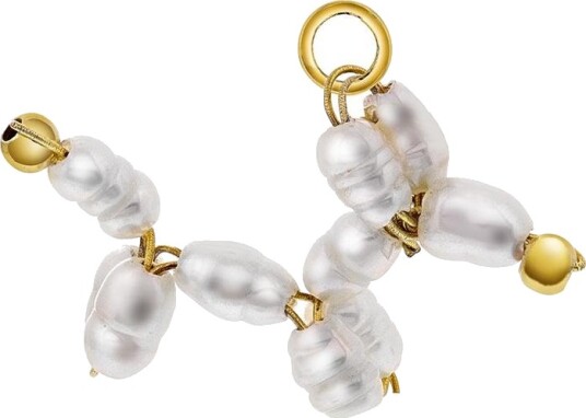 Sandra Lyng X Pan Jewelry Pearly Pup charms i 925 forgylt sølv