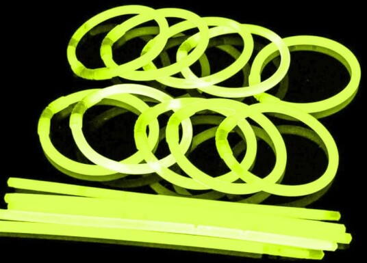 The Glowhouse Glowstick Armbånd gul 100pk