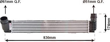 Intercooler VAN WEZEL 43004413