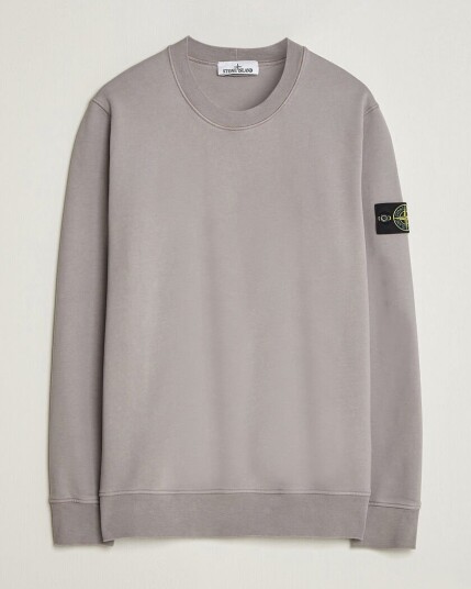 Stone Island Garment Dyed Fleece Sweatshirt Grey