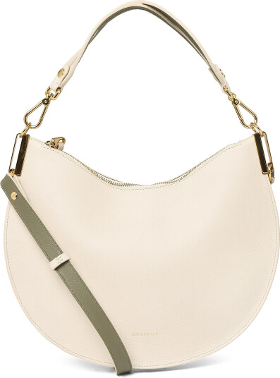 Coccinelle Sunup Medium Shoulder Bag / Top Handle Cream ONE SIZE