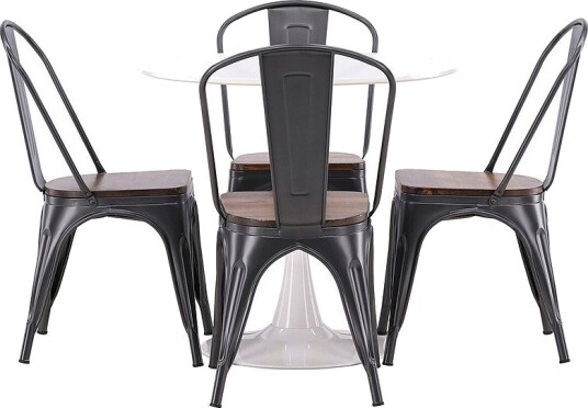 Venture Home Spisegruppe Hamden med 4 stk stoler Tempe Brun Venture Home Spisegruppe Hamden med 4 stk stoler Tempe Brun