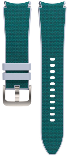 Samsung Galaxy Watch4   Watch5 Hybrid Fabric Band, Green(Fabric) / Grey