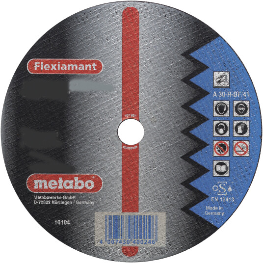 Metabo Kutteskive 125 mm for metall - Flatt senter 2,5 mm tykkelse