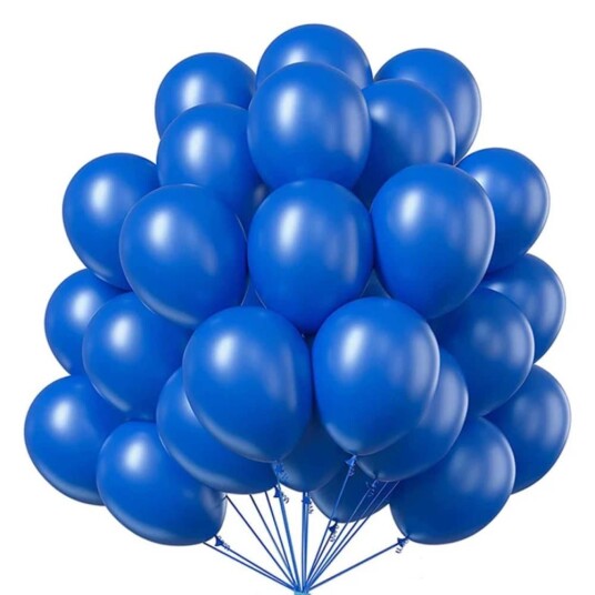 Blå ballonger 100-pack 26cm latex