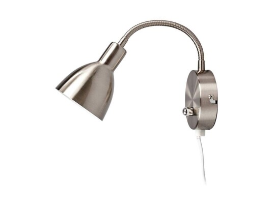 Lindby Amrei vegglampe, dimbar, matt nikkel Lindby Amrei vegglampe, dimbar, matt nikkel