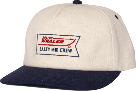 Salty Crew Men"s Whaler Snapback Off White One Size
