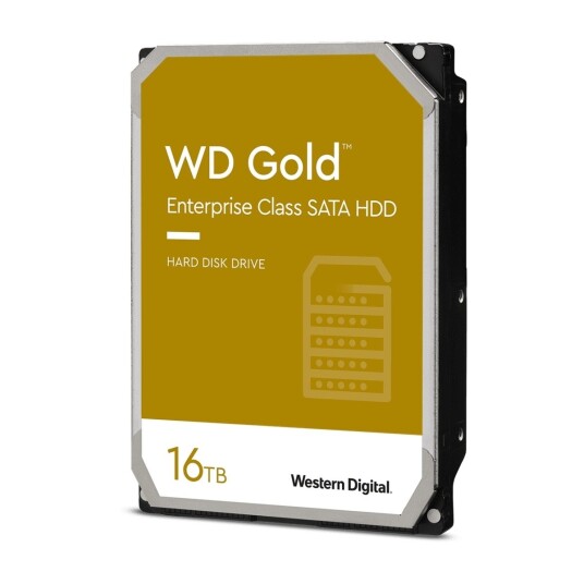 WD Gold 16TB Enterprise Harddisk 3.5" 7200 RPM SATA 6Gb/s