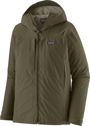Patagonia Insulated Boulder Fork Rain Jacket Basin Green