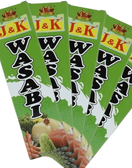 10 stk J&K Wasabi Paste Wasabi Pasta på Tube Hel Eske 430 gram Kina